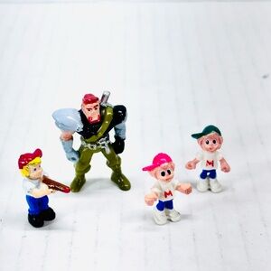 Mighty Max Miniature Blue Bird Micro Mini Action Figure Lot Of 4 1990’s Vintage